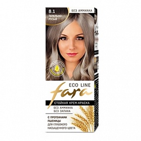 FARA ECO LINE Krēms-krāsa matiem - 8.1 pelnu blonds, 125g